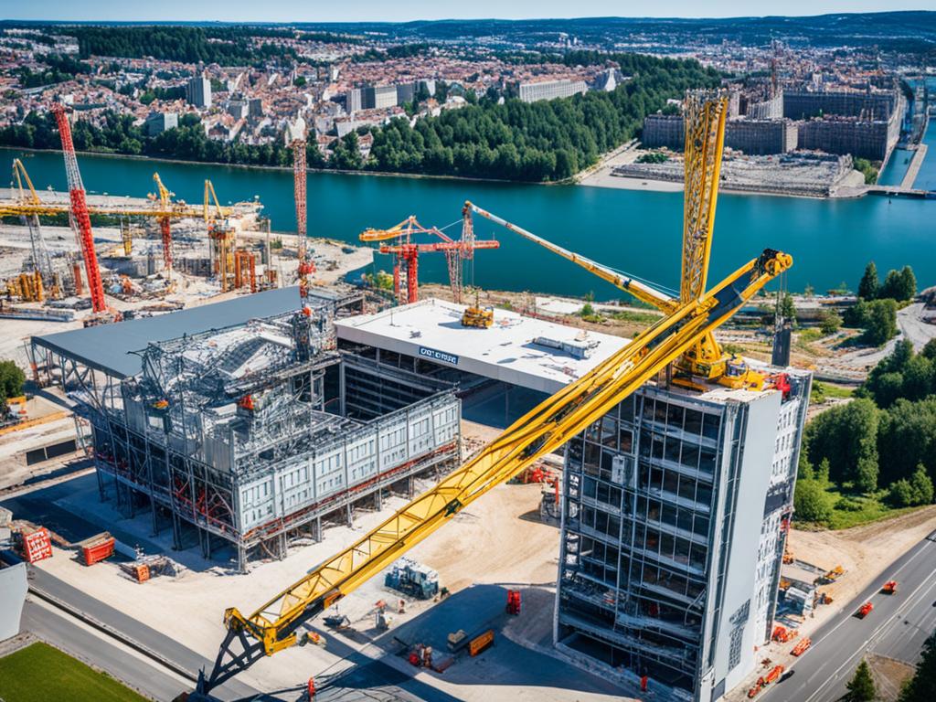 Grúas en Construcción